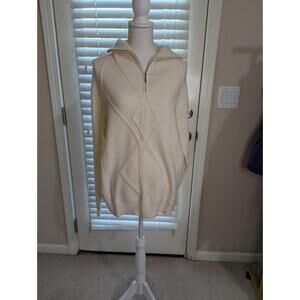 Vine & Love Cream 3/4 Zip Sweater NWT Long Sleeve Dreamy Soft Medium